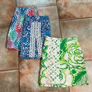 bundle of 3 Lilly Pulitzer skirts